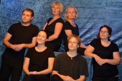 Vas. Jani Laine, Hanna Kari, Tiina Luolamaa, Annikka Hallikainen, Santtu Käkönen, Mirja Sinisalo.