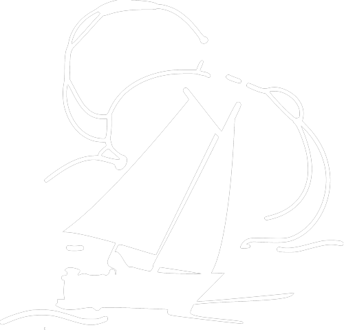 Laiva musta logo tekstillä